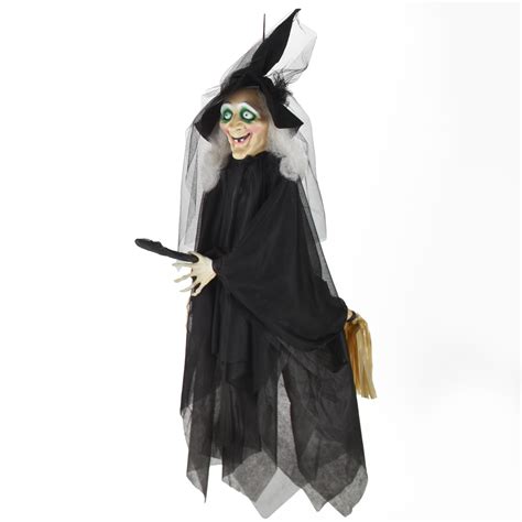 Create Enchantment with a Flying Witch Halloween Decoration